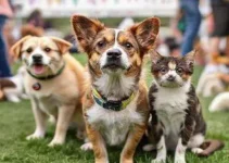 evento de adoção de cães e gatos