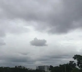 possibilidade de céu nublado e temperatura amena