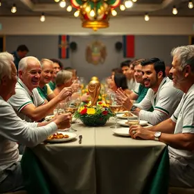 Copa do Mundo se vive em volta da mesa