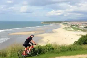 travessia de bike por praias do Nordeste